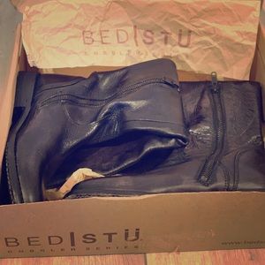 Bed Stu Cobbler Series Tess Black Glaze Size 6